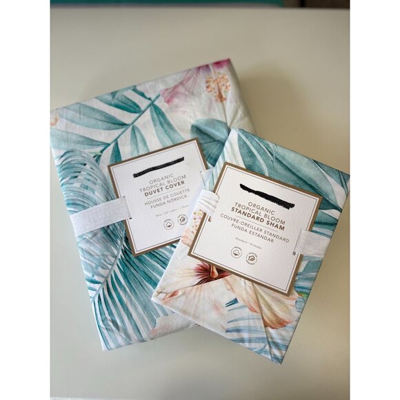 Pottery Barn Teen Tropical Bloom Duvet Twin / Sham Set - Picture 1 of 4